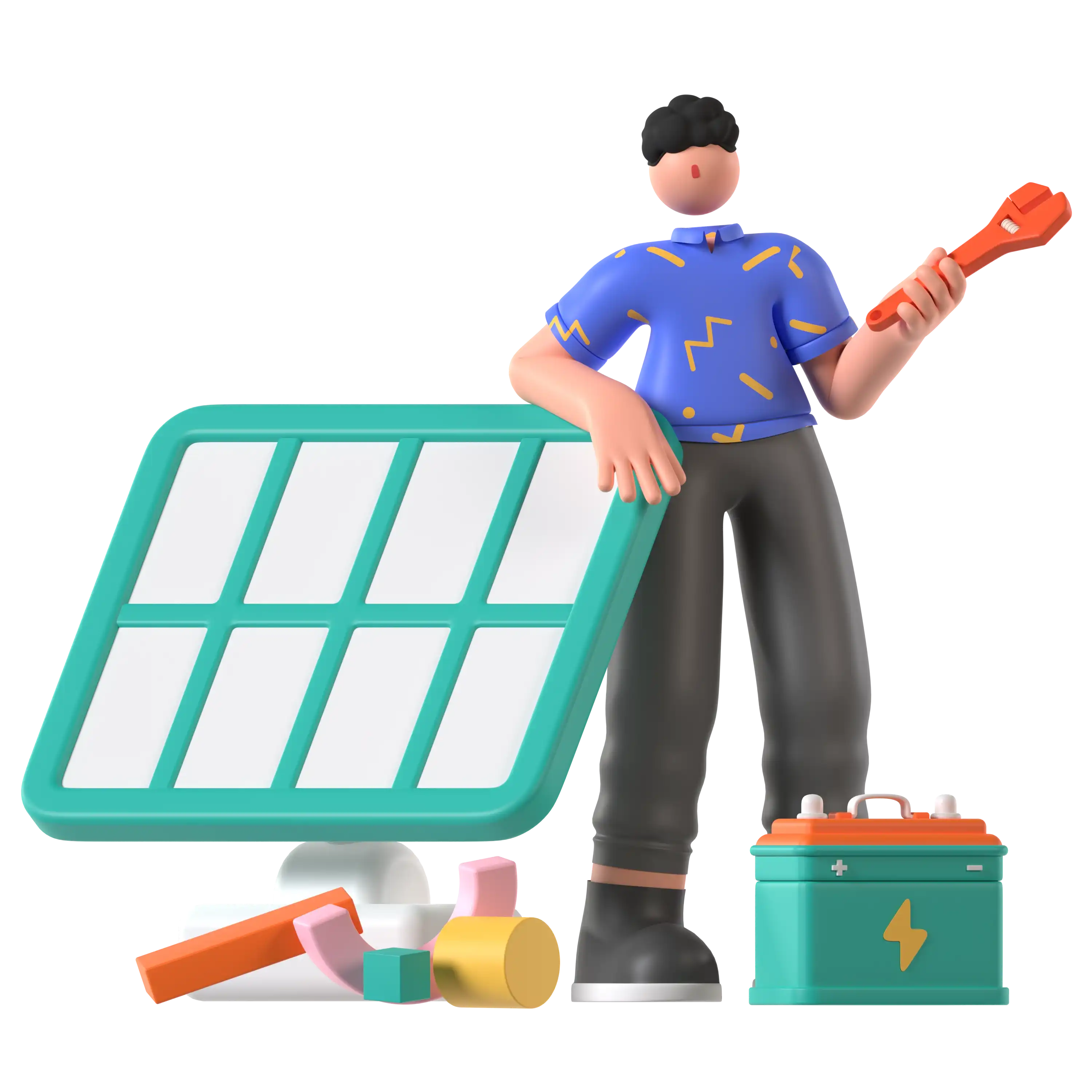 Residential rooftop solar array